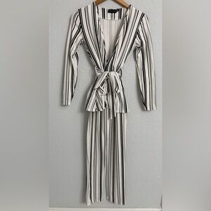 PRETTY LITTLE THING Unlined Jacket and Long Pants 2 Piece Set Size US 2 UK 6